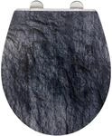 Wenko Premium WC-Sitz Slate Rock aus Duroplast mit Absenkautomatik
