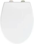 Wenko WC-Sitz Vorno Neo mit Absenkautomatik Schnellbefestigung Wei&szlig; 37 x 46 cm