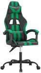 vidaXL Gaming-Stuhl Schwarz und Gr&uuml;n Kunstleder Modell 4