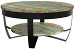 vidaXL Couchtisch mit Ablage Altholz Massiv 65x32 cm 244674