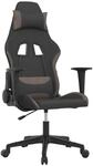 vidaXL Gaming-Stuhl Schwarz und Taupe Stoff 3143735