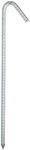 Relaxdays Bodenanker 10er Set Verzinkter Stahl Silber Stabil 39 cm x 6,5 cm x 1 cm