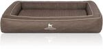 Knuffelwuff Hundebett Montego Orthop&auml;disch Kunstleder 155 x 125cm Braungrau