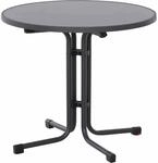 Siena Garden Klapptisch Paco Rund Anthrazit/Matt &Oslash; 80 cm