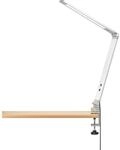 Fischer & Honsel LED-Klemmleuchte Geri Aluminiumfarben/Wei&szlig; 38 cm