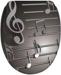 SANILO WC Sitz mit Absenkautomatik Top Fix Musical Notes
