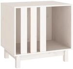 vidaXL Hundeh&uuml;tte Wei&szlig; 60x45x57 cm Massivholz Kiefer 822477