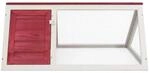 vidaXL Kleintier-/Kaninchenstall Rot Holz