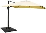MCW Ampelschirm A96 3x4m Alu/Stahl Creme mit St&auml;nder