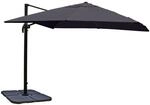 MCW Ampelschirm A96 3x3m Alu Anthrazit mit St&auml;nder Drehbar