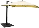 MCW Ampelschirm A96 3x4m Alu/Stahl Creme mit St&auml;nder Drehbar