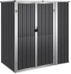 vidaXL Ger&auml;tehaus Anthrazit 161x89x161 cm Verzinkter Stahl 1157301