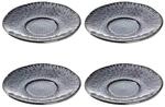 Leonardo Matera Kaffeeuntertassen 15 cm 4er Set Anthrazit