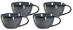 Leonardo Matera Kaffeetassen 290 ml 4er Set Anthrazit