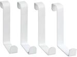 Wenko T&uuml;rgarderobenhaken Wei&szlig;-matt 4er-Set