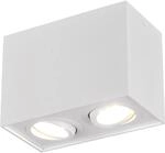 Trio Deckenleuchte Biscuit 2-flammig Wei&szlig; matt 125 mm x 178 mm x 96 mm