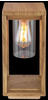 Globo Außenleuchte Candela 1-flammig Holzoptik 150 x 150 x 350 mm