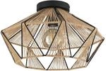 Eglo Deckenleuchte Adwickle 1-flammig 26 cm x 44,5 cm Schwarz