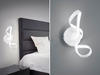 Reality LED-Wandleuchte Perugia 1-flammig Weiß Matt 22 cm x 17,5 cm