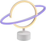 Reality LED Tischleuchte Planet 24,5 cm x 29 cm x 8,5 cm Wei&szlig;