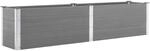 vidaXL Garten-Hochbeet 250 x 50 x 54 cm WPC Grau 49057