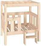 vidaXL Hundebett 65,5x50,5x70 cm Massivholz Kiefer 822372