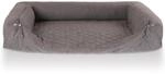Knuffelwuff Hundebett Yona Orthop&auml;disch Sofaschutz Velours 86 x 55cm