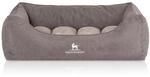 Knuffelwuff Hundebett Baltimore Orthop&auml;disch Velours 100x70cm Grau