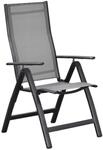 Merxx Carrara Gartensessel 2er-Set Klappbar Graphit-Diamant