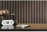 Bricoflor Akustikpaneele Tapete Dunkelbraun Moderne Vliestapete in 3D Holzoptik Ideal