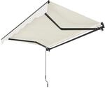Juskys Gelenkarmmarkise 300 x 250 cm Beige