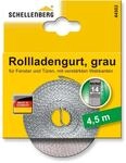 Schellenberg Rollladengurt Mini 14 mm 4,5 m Grau