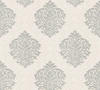 Bricoflor Creme Tapete mit Silber Ornament Barock Tapete Ideal für Elegantes