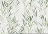 Bricoflor Florale Tapete in Olive und Weiß Mediterrane Vliestapete mit Blätter