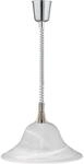 Trio Pendelleuchte Viola Nickel Matt Alabaster 38,5 cm