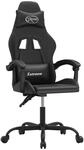 vidaXL Gaming-Stuhl Drehbar Schwarz Kunstleder 349575