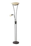 Lindby Stehlampe Felicia 9621271 Landhaus Vintage Rustikal in Braun aus Metall