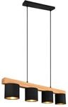 Reality Pendelleuchte Cameron 4-flammig Naturbelassen 75 cm x 12 cm