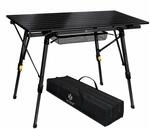 KESSER Campingtisch Faltbar mit Aluminiumrahmen 120 x 70 cm Schwarz