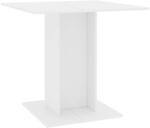 vidaXL Esstisch Wei&szlig; 80x80x75 cm Holzwerkstoff 800252