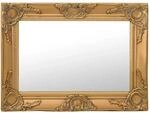 vidaXL Wandspiegel im Barock-Stil 60x40 cm Golden 320329