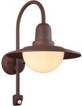 Trio Wandleuchte mit Bewegungsmelder Norman 455 mm x 300 mm x 380 mm rostfarbig