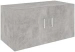 vidaXL Wandschrank Betongrau 80 x 39 x 40 cm Holzwerkstoff 802799