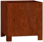 vidaXL Pflanzk&uuml;bel mit Beinen Rostig 30x30x30 cm Cortenstahl 823678