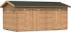 Palmako Jari Holz-Gartenhaus Braun Satteldach Tauchgrundiert 520 cm x 300 cm