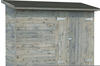 Palmako Leif Holz-Gartenhaus Grau Pultdach Tauchgrundiert 234 cm x 95 cm