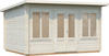 Palmako Lisa Holz-Gartenhaus Natur Pultdach Tauchgrundiert 400 cm x 300 cm