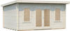 Palmako Lisa Holz-Gartenhaus Natur Pultdach Tauchgrundiert 450 cm x 330 cm