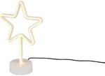 Reality LED Tischleuchte Star 29,5 cm x 20 cm x 8,5 cm Wei&szlig;