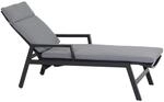 Siena Garden Rollliege Valencia 102 cm x 154 cm x 70 cm Anthrazitgrau Matt